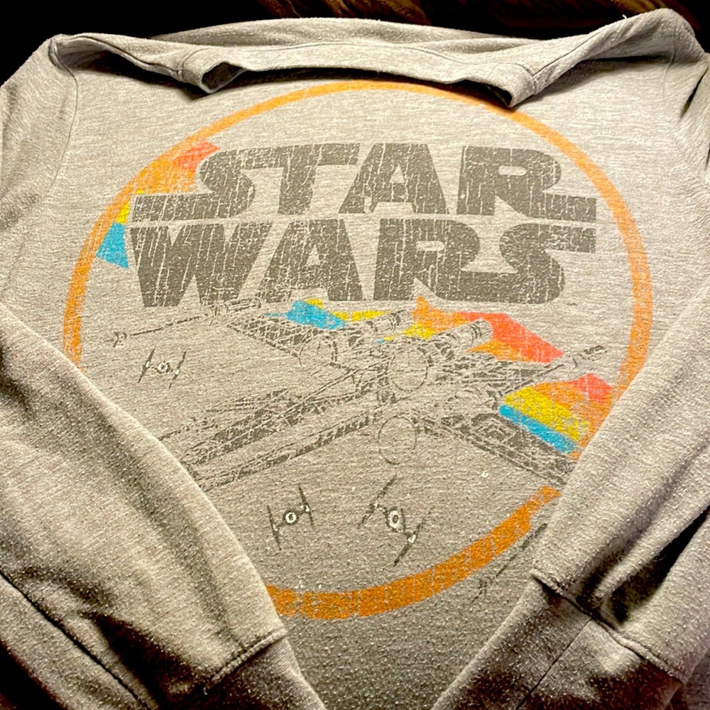 Grey used old school Star Wars sweatshirt size M